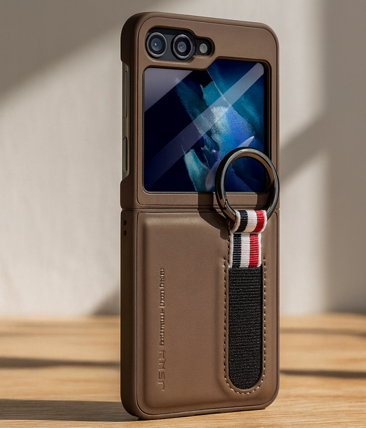 Smart Ring Wallet Case for Flip Phones