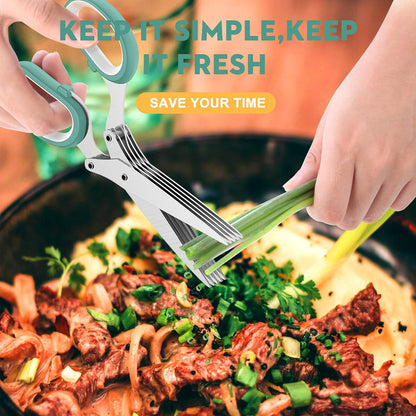 مقص أعشاب بخمس شفرات