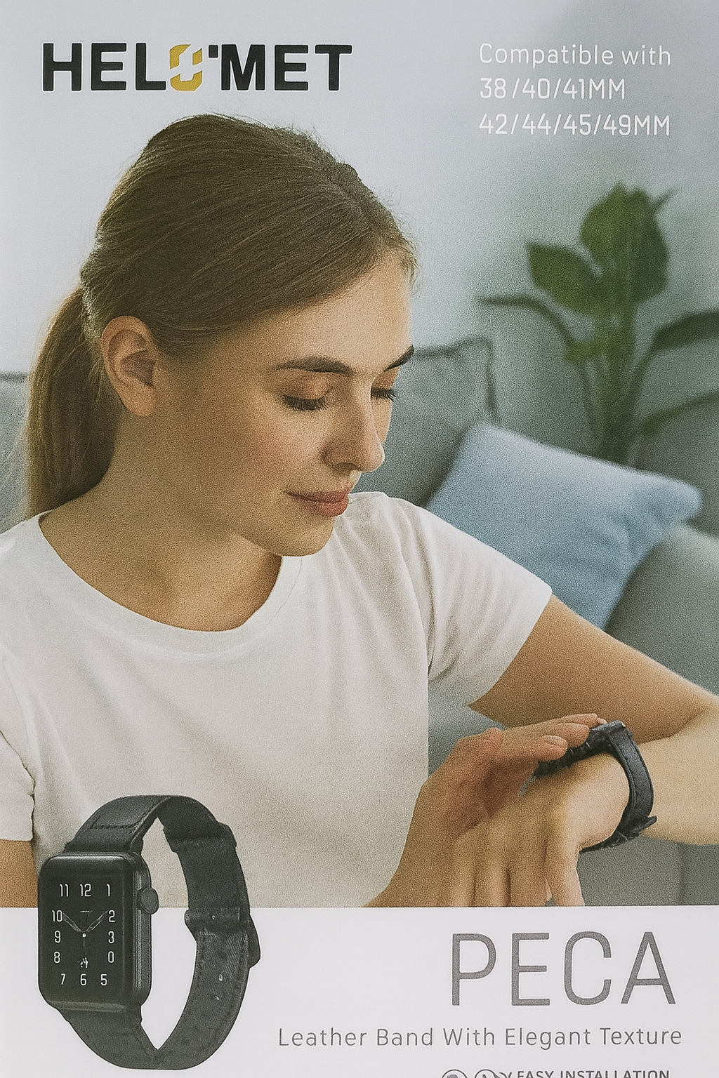 خوذة - سوار ساعة من جلد بيكا